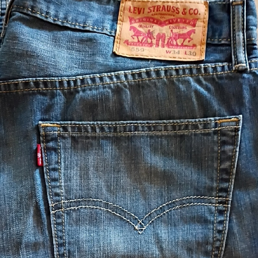 Levi's Dark Blue Relaxed Men's Jeans
